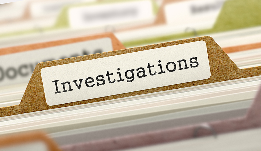 manila folder tab with "investigations" written on it