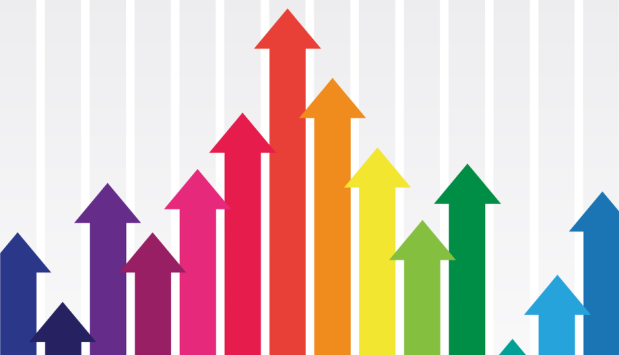 Holyrood FOI Conference: Coloured arrows pointing up